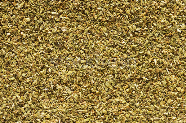 Aszalt oregano pelyhek makró kép gyógynövény Stock fotó © pancaketom