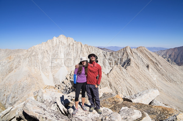 Couple On Mountain Stock photo © pancaketom