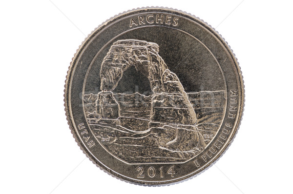 Arches Commemorative Quarter Coin Stock photo © pancaketom