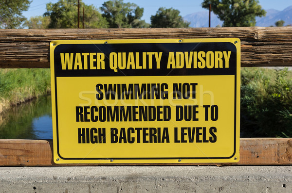 Water Quality Advisory Sign Stock photo © pancaketom