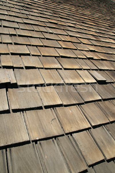 old wooden roof shingles Stock photo © pancaketom