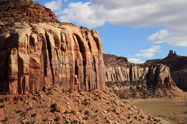sandstone cliffs Stock photo © pancaketom