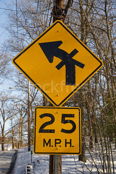 Unusual Intersection Sign Stock photo © pancaketom