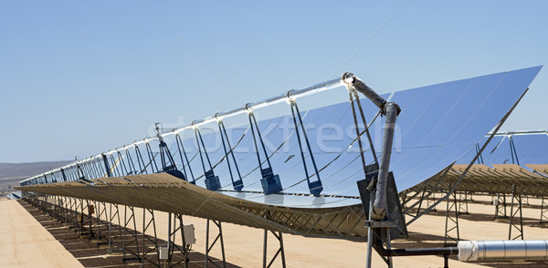 Güneş enerjisi bitki güneş elektrik elektrik santralı yeşil Stok fotoğraf © pancaketom