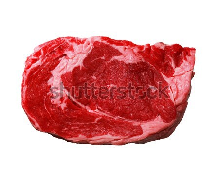 isolated raw rib-eye steak Stock photo © pancaketom