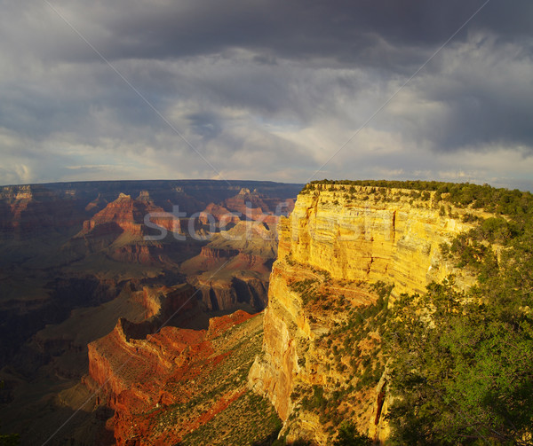 Grand Canyon passato punto drammatico sera luce Foto d'archivio © pancaketom