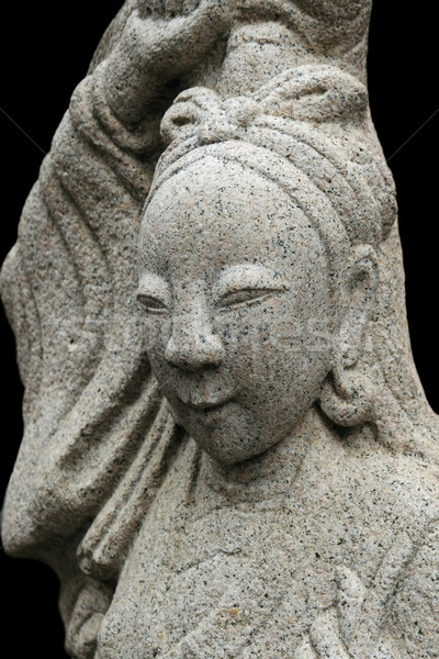 Asian woman stone carving Stock photo © pancaketom