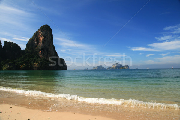 пляж Таиланд Краби стены пейзаж морем Сток-фото © pancaketom
