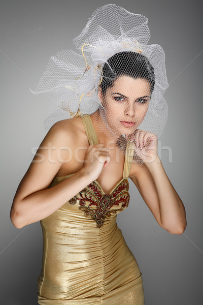 Boda decoración nina mujeres moda novia Foto stock © pandorabox