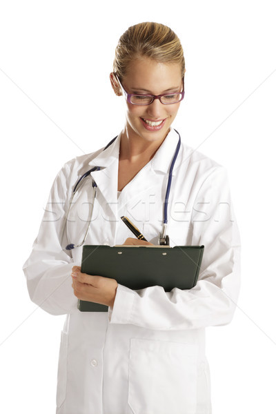 Médico blanco cara feliz trabajo Foto stock © paolopagani