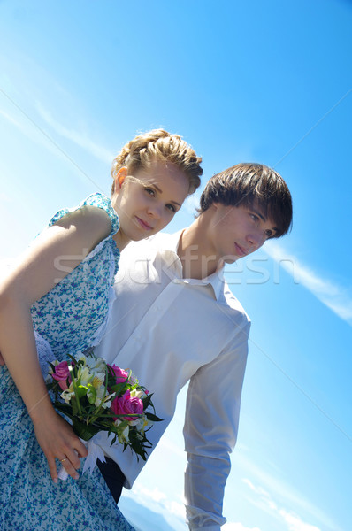 Nice jeunes mariage couple femme [[stock_photo]] © papa1266