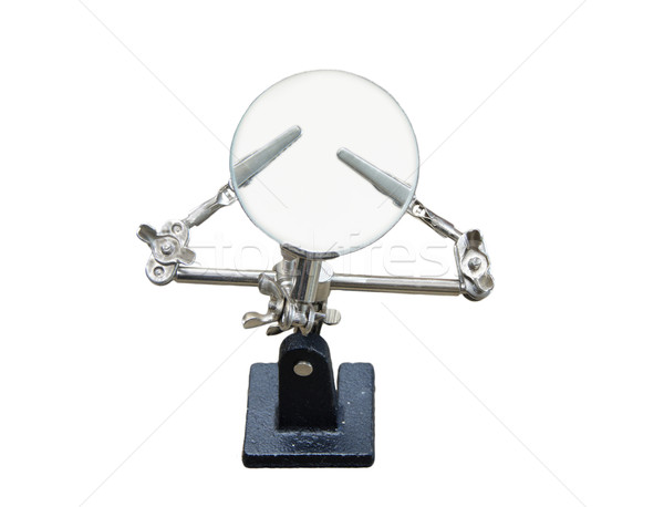 hour tweezers, clips with magnifying glass Stock photo © papa1266