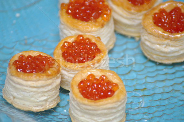 Rouge caviar bleu restaurant pain déjeuner [[stock_photo]] © papa1266