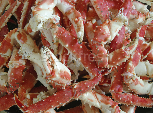 Proaspăt rege crab picioare gheaţă gatit Imagine de stoc © papa1266