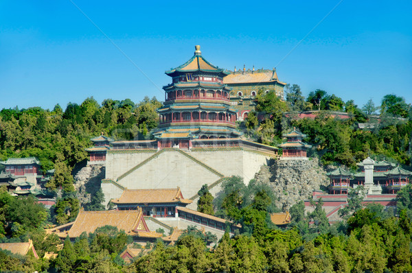 Tempel wierook Beijing China zomer Stockfoto © papa1266