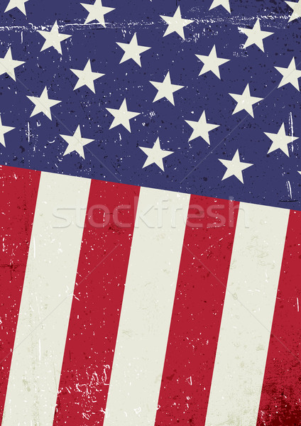 Grunge United States of America flag. Abstract patriotic backgro Stock photo © pashabo