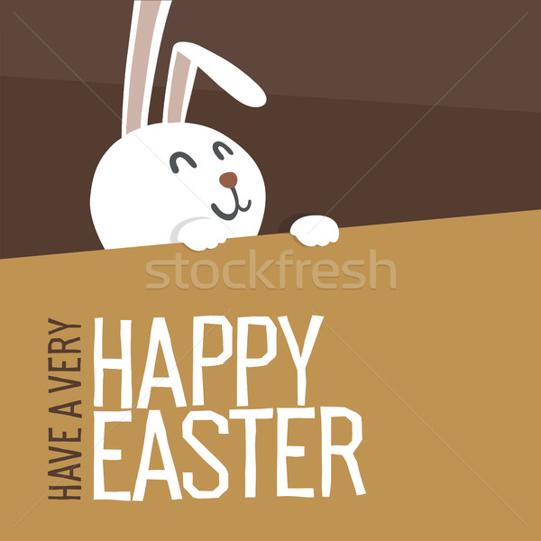 Wesołych Świąt wszyscy Easter bunny wiosną projektu czekolady Zdjęcia stock © pashabo