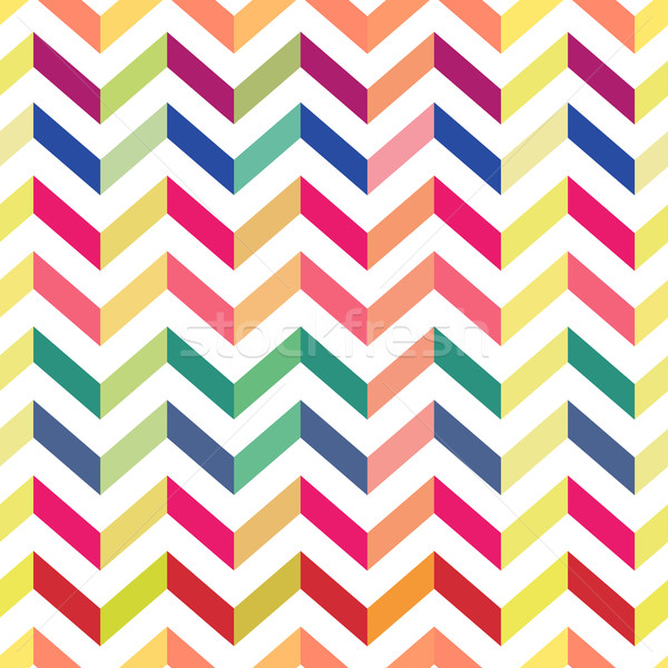 Seamless Colorful Chevron Pattern. Vector Stock photo © pashabo