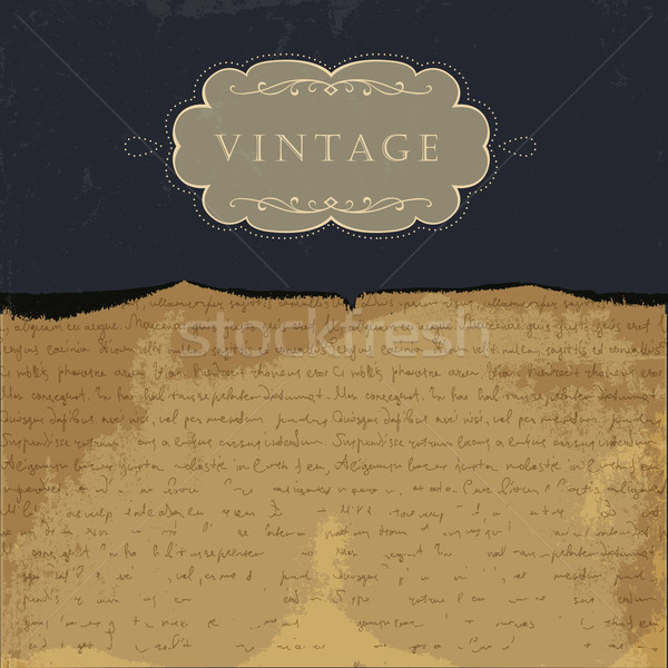 Vintage burned paper background, with space for text. Stock photo © pashabo