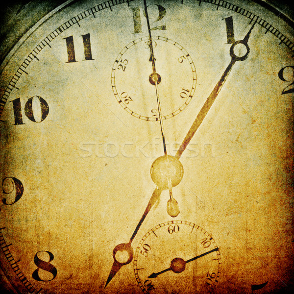 Antique pocket clock face background. Stock photo © pashabo