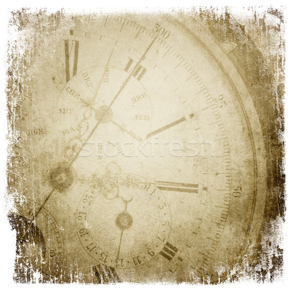 Antique pocket clock face. Stock photo © pashabo