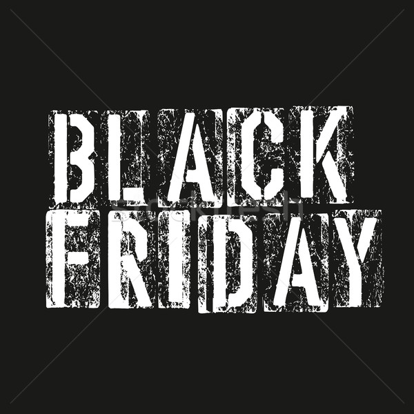 Black friday. Advertising design template Stock photo © pashabo