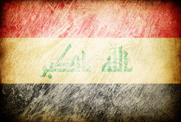 Grunge rubbed flag series of backgrounds. Iraq. Stock photo © pashabo