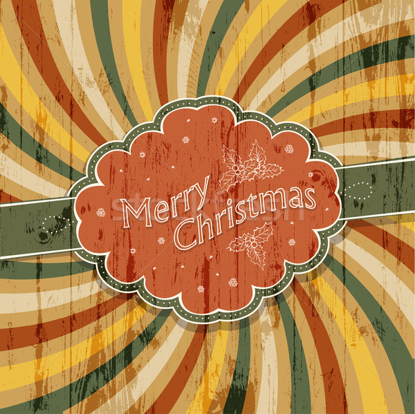 Merry Christmas background with colorful rays background, vector Stock photo © pashabo