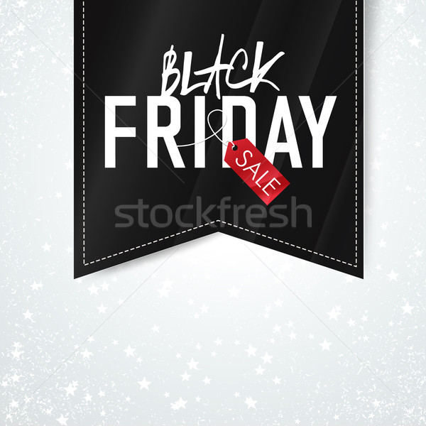 Black friday de vendas publicidade cartaz queda neve Foto stock © pashabo