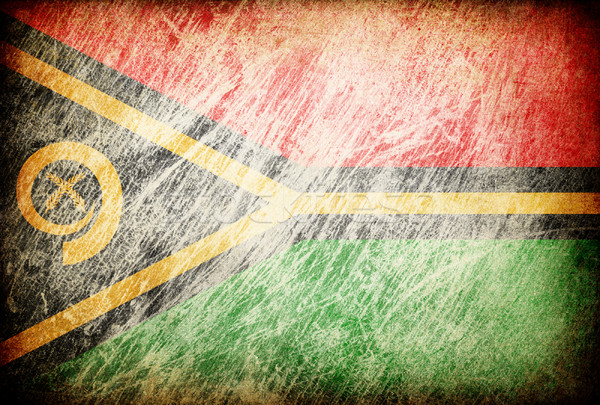 Grunge rubbed flag series of backgrounds. Vanuatu. Stock photo © pashabo