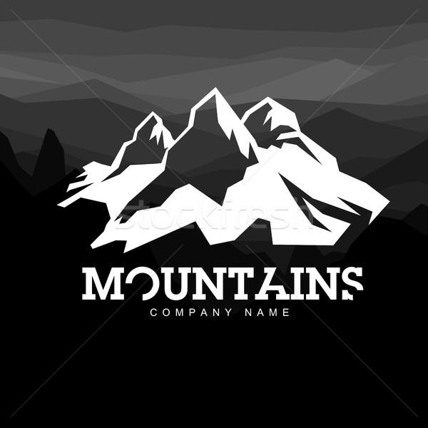 Mountain line icon, outline vector logo illustration, linear pic Stock photo © pashabo