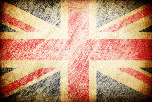 Grunge rubbed flag series of backgrounds. United Kingdom. Stock photo © pashabo