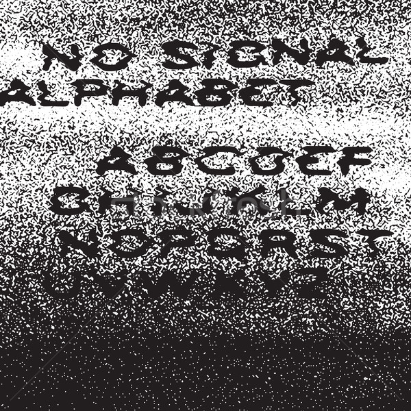 No signal alphabet. No signal background. Error concept. Isolate Stock photo © pashabo