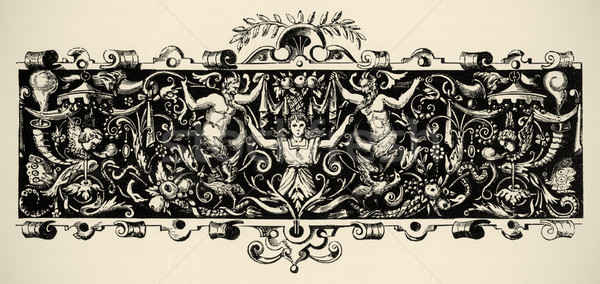 Arabesque, renaissance . Engraving of 16 century. Copyright expi Stock photo © pashabo