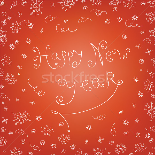 Handwritten quirky new year background Stock photo © pashabo