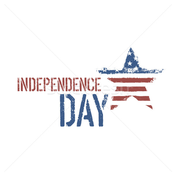 Independence day composition. Vector, EPS10. Stock photo © pashabo