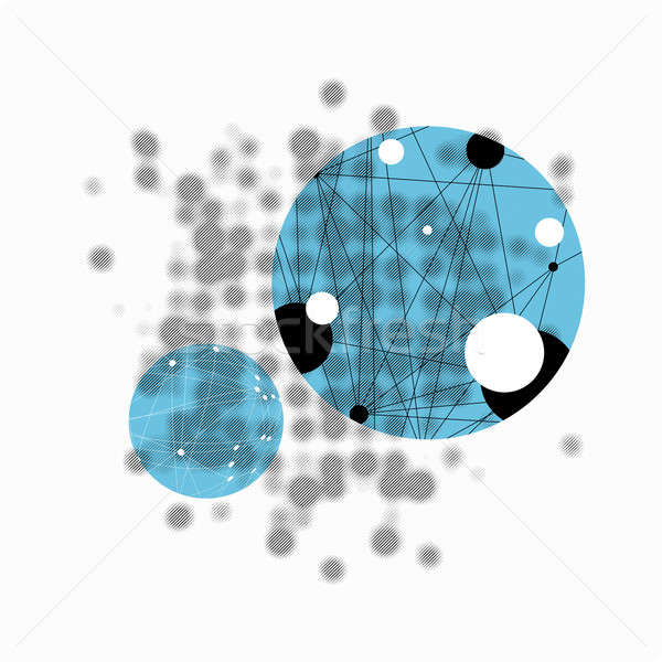 Science Abstract Background with Blurred Dots Composition Stock photo © pashabo