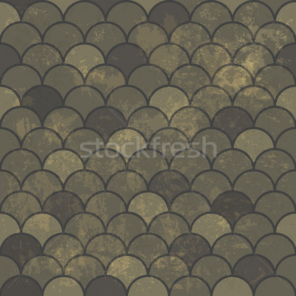 Stock photo: Seamless Vintage Rhombus Pattern. With Grunge Textured Backgroun