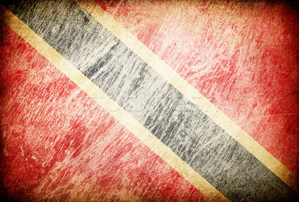Grunge rubbed flag series of backgrounds. Trinidad and Tobago. Stock photo © pashabo