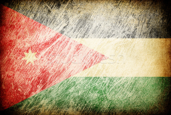 Grunge rubbed flag series of backgrounds. Jordan. Stock photo © pashabo