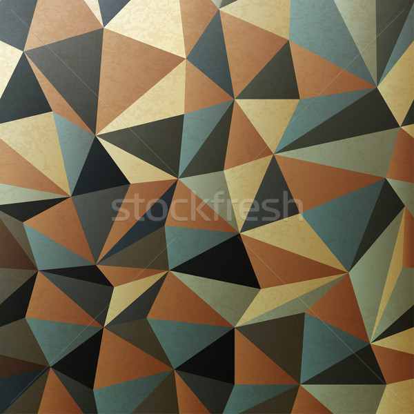 Brown gamut triangle patch surface. Abstract background, vector, Stock photo © pashabo
