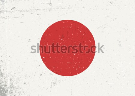 Grunge Japan flag. Abstract Japan patriotic background. Vector g Stock photo © pashabo