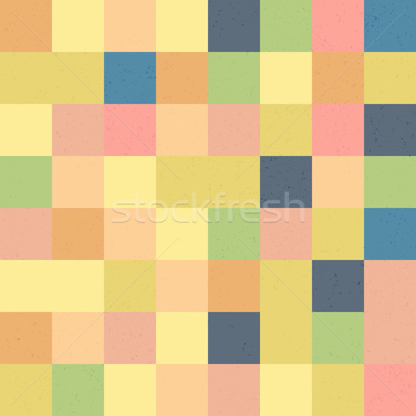 Happy Easter Mosaic Seamless Textured Pattern. Pastel colors Stock photo © pashabo
