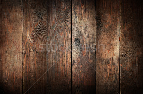 Stock photo: Old weathered wood planks. Abstract background.