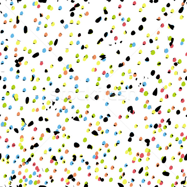 Bezszwowy chaotyczny kolorowy cząstki wzór streszczenie Zdjęcia stock © pashabo