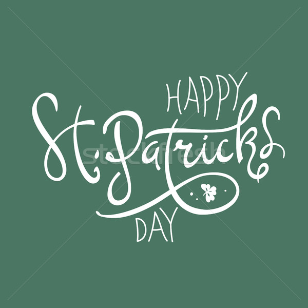 Happy Saint Patrick's Day logotype. Celebration design for March Stock photo © pashabo