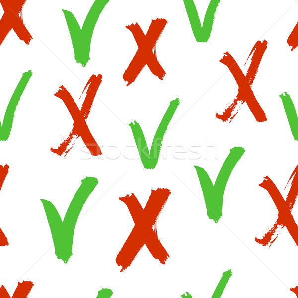 Comprobar vector plantilla diseno cruz Foto stock © pashabo