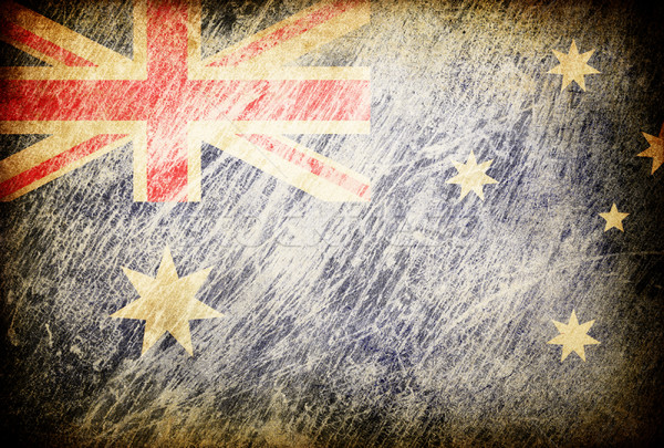 Grunge rubbed flag series of backgrounds. Australia. Stock photo © pashabo