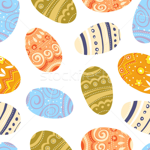 Easter eggs Seamless Pattern Stock photo © pashabo