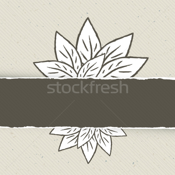 Nature themed abstract banner template. Vector illustration, EPS Stock photo © pashabo